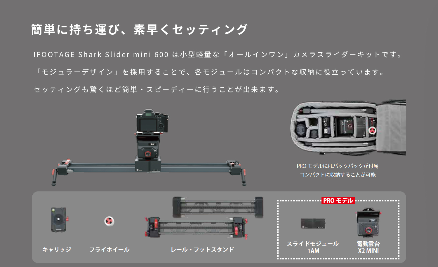 注目商品】IFOOTAGE Shark Slider mini シリーズ