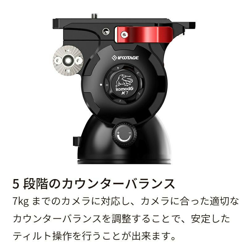 IFOOTAGE ビデオ雲台 Komodo K7 | アサヌマネットショップ